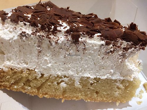 whipped soy cream cake at Loving Hut - Na Porici in Prague