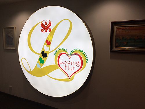 sign at Loving Hut - Na Porici in Prague