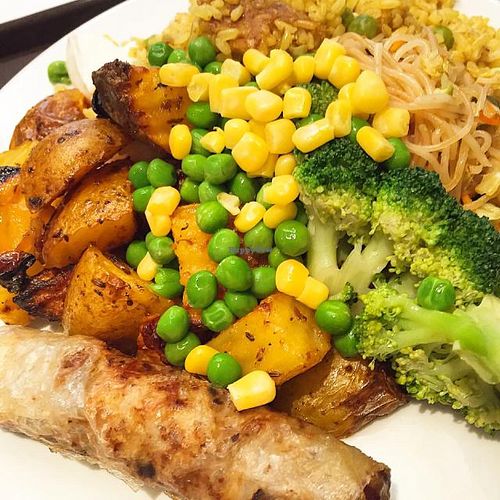 From the buffét. at Loving Hut - Na Porici in Prague