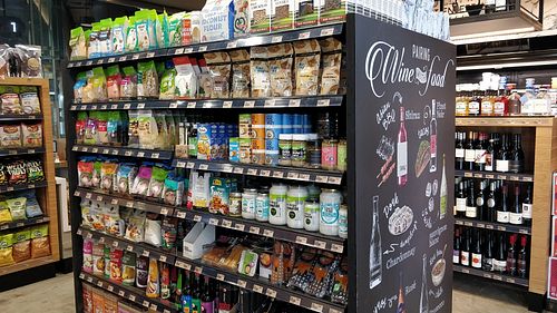 Coconut oil, millet, pearl barley and wine at Little Farms - Holland Village in Central Singapore