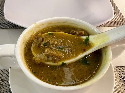 Mutton soup 8.5/10. Because got alliums  at Bazil Kitchen in Central Singapore