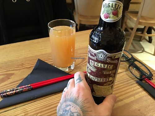 organic raspberry beer at Itadakizen in London
