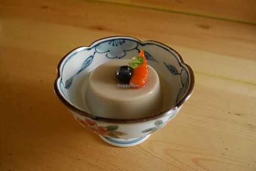 Sesame pudding dessert at Itadakizen in London