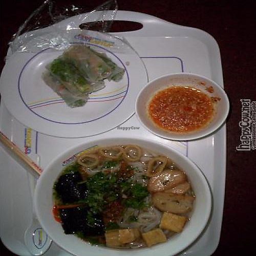 dishes at YOTA Vegetarian Food in Vientiane