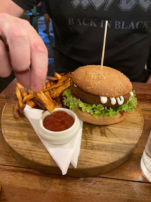Jackfruit burgerr  at Soul Food in Kandy