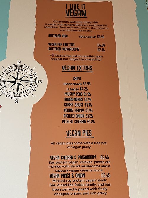 Menu  at Catch22 in Bristol