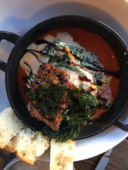 Eggplant parm  at Spirit Elephant in Winnetka