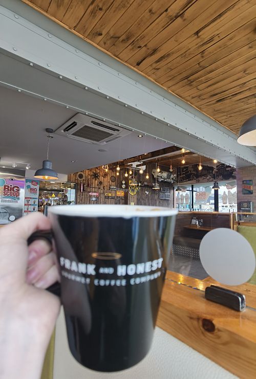 Large oat latte  at Kelly's Diner in Letterkenny