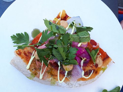 Strong one. 1 slice = CHF 8.50 at lil Radish in Bern