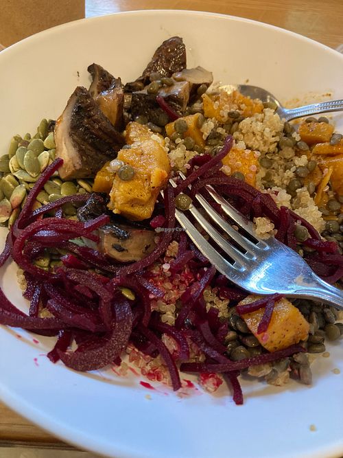 Grain bowl at Luna Bakery & Cafe in Cleveland Heights