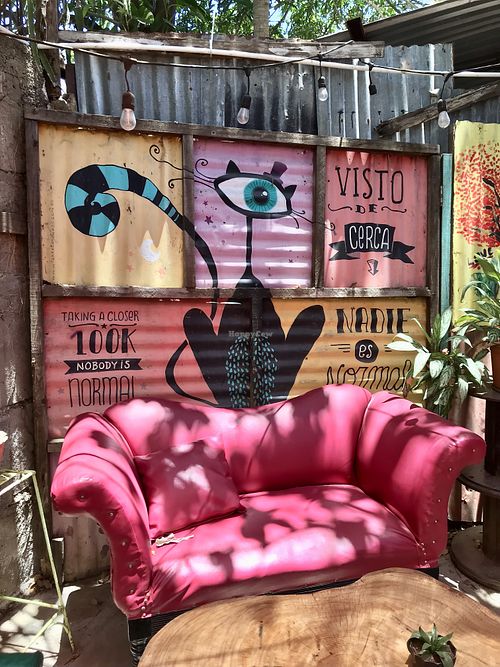 beautiful seating areas  at Simon Says  in San Juan Del Sur