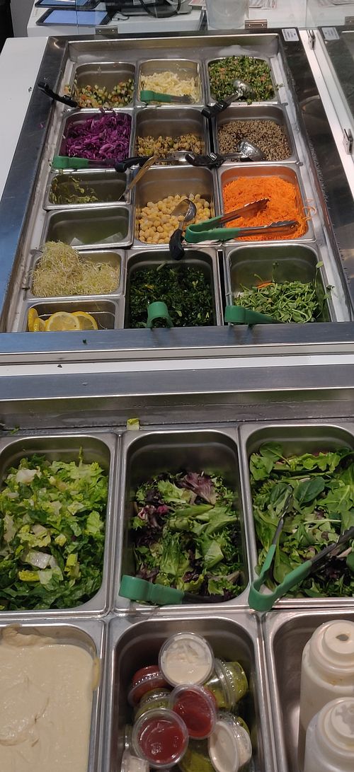 Salads at Beleaf Cafe in West Los Angeles