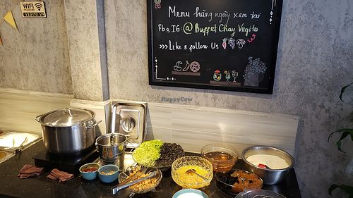 Soup station at Vegito in Hanoi