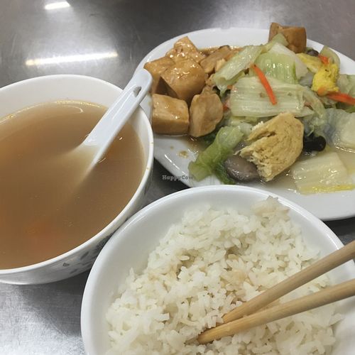 yum  at Kan Kee Vegetarian Food in Hong Kong Island