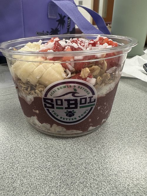 Classic bowl with no honey  at SoBol in Westhampton Beach