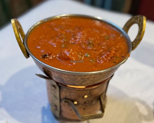 Vegan 'chicken' massala. at New Himalaia in Lisbon