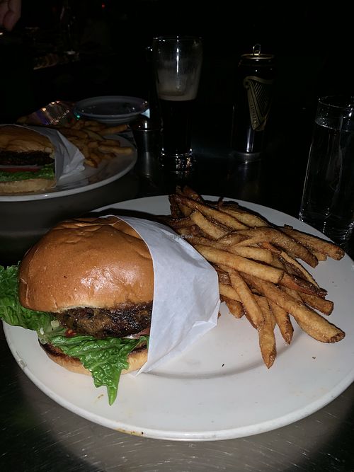 House-made Vegan Burger at Death or Glory Bar in Delray Beach