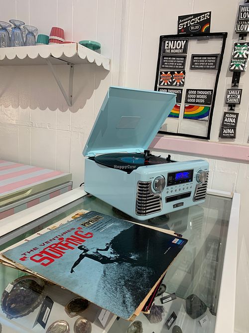 Cute decor & atmosphere! at Nicoco Hawaiian Gelato in Hilo