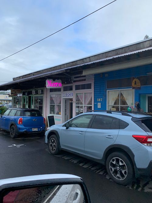 Street parking.  at Nicoco Hawaiian Gelato in Hilo