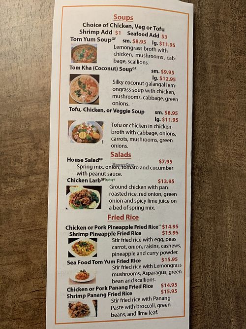 Soups salads rice at Pad Thai Cafe in Soldotna