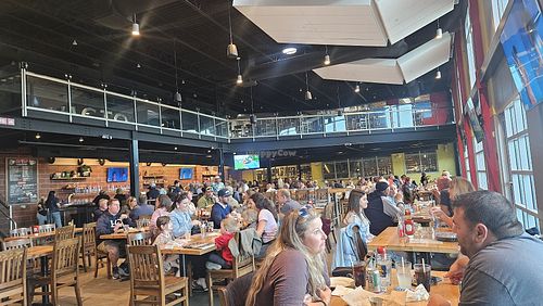 Inside of restaurant at Victory Brewing Company Parkesburg in Parkesburg