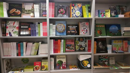 Part of vegan library at VEGA-LIFE at VEGA-LIFE in Amsterdam