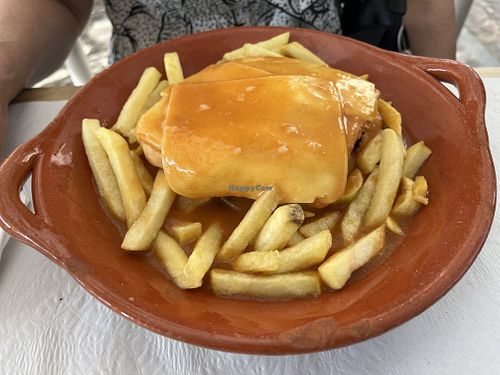 Vegan francesinha  at Se Velha in Coimbra
