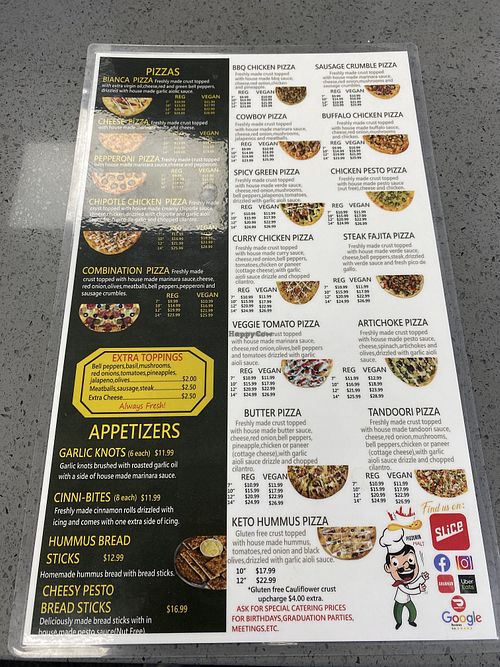 Updated Menu with “Regular” and Vegan Options | Vegan Items Include Up Charges 😢  at Pizzeria Halt in Modesto