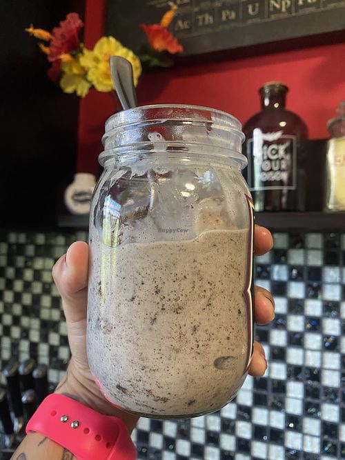 Vegan Oreo Milkshake (Re-Frozen) Still as Yummy 😋  at Malibu's Burgers in Oakland
