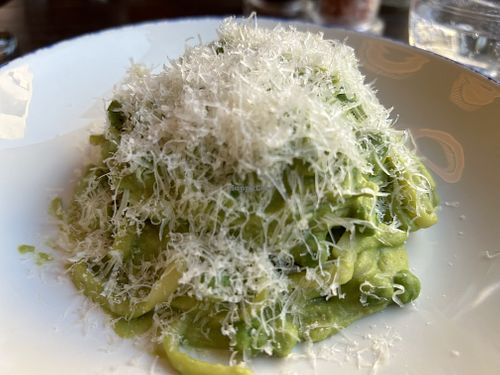 Pea pasta   at Wulf & Lamb Marylebone in London