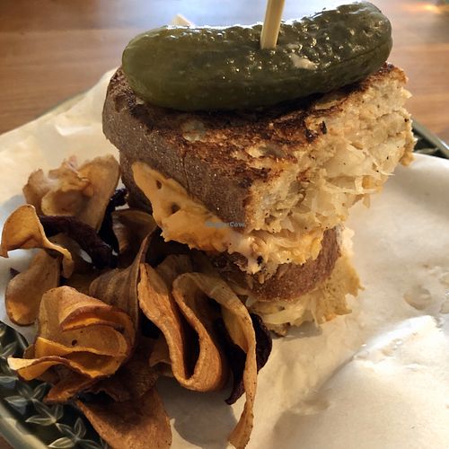 The vegan ‘Reuben’. at Zilch Bakery & Deli in Glasgow