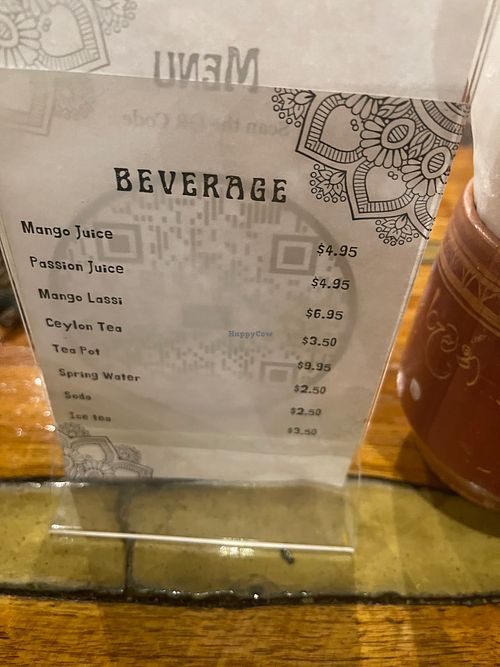 Beverages offered at Lakruwana in Staten Island
