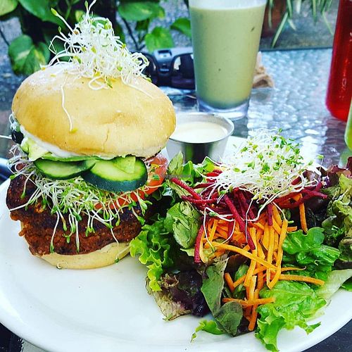 Burger! at Bliss Cafe in San Luis Obispo