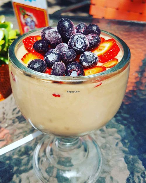 Chocolate peabut bitter acai bowl at Bliss Cafe in San Luis Obispo