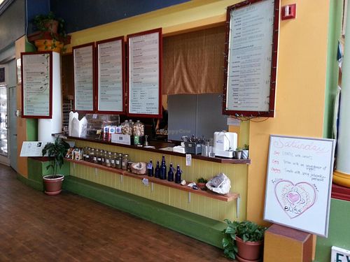 menu and order area at Bliss Cafe in San Luis Obispo