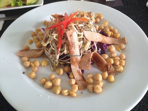 Veggie ham salad at Anacardos in Cartagena