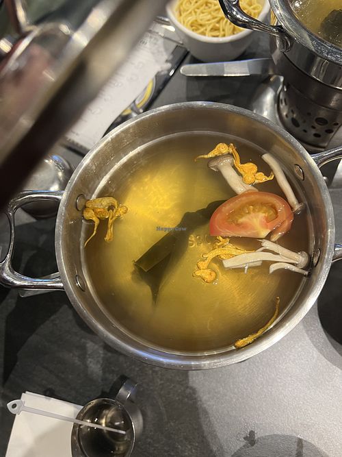 Free kombu soup base  at Arashi Shabu-Shabu in Johor Bahru