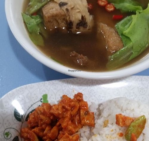 bak kut teh with sambal petai at Healthy Vegetarian 健康素食 - Amoy Food Centre in Central Singapore