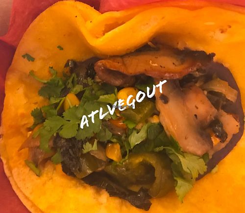 Kale, mushroom and poblano taco at Little Rey in Atlanta