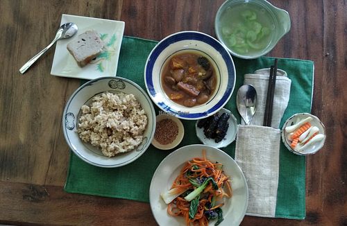 Lunch menu at Xoai Macrobiotic Living in Hoi An