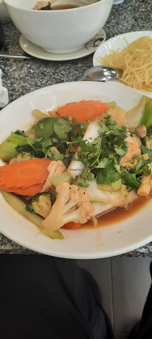 Fresh mixed vegetables at Loving Hut in Bankstown