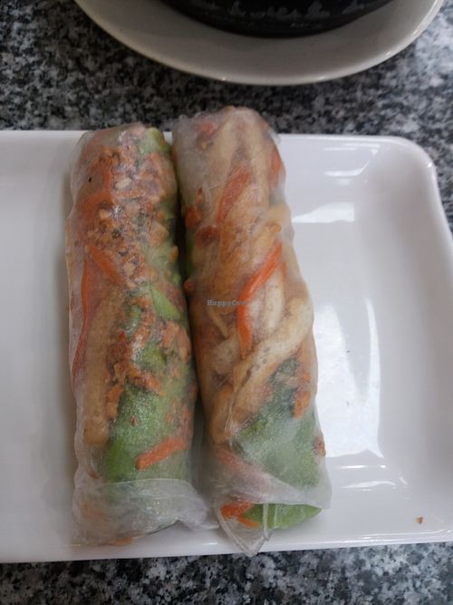 fresh spring rolls at Loving Hut in Bankstown