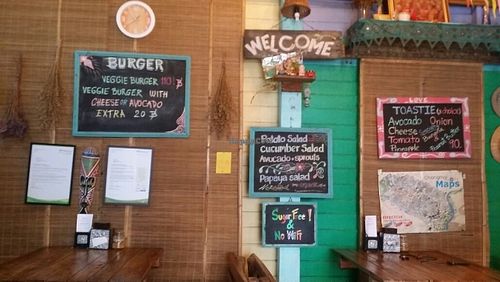 back wall at Juicy4U in Chiang Mai