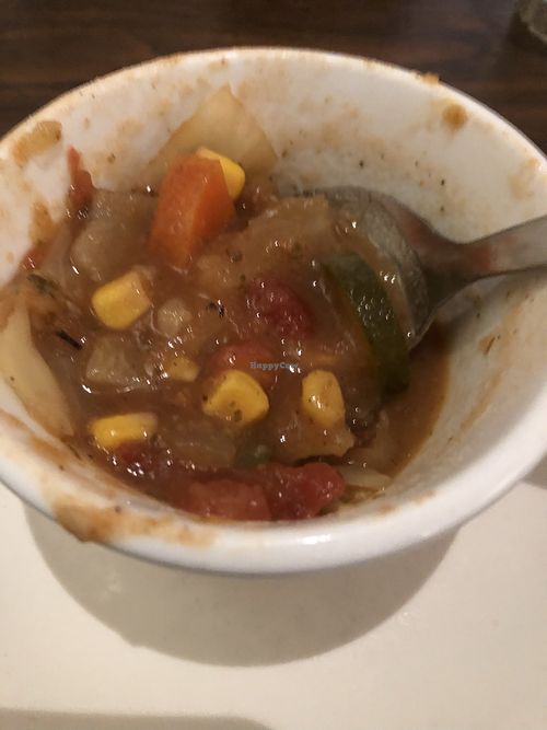 Veggie soup was delicious ! at Green House Café in Traverse City