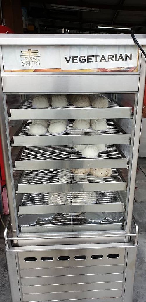 Pau at Vegetarian Stall - Double Lion in Perak