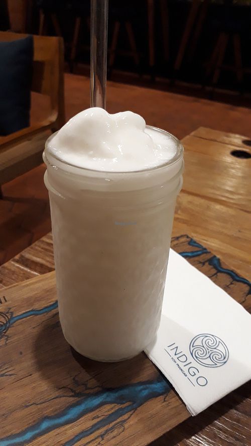 Coconut shake at Indigo - Hin Kong in Koh Phangan