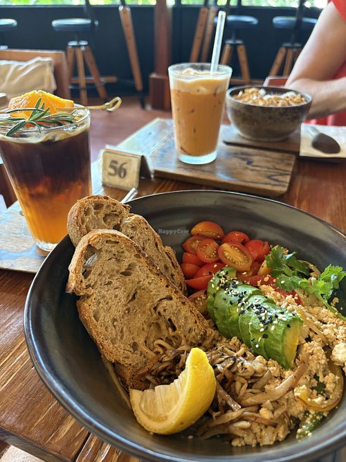 Scrambled tofu   at Indigo - Hin Kong in Koh Phangan