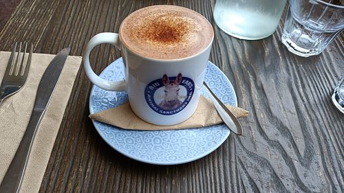 Hot chocolate at Vegout on George in Launceston