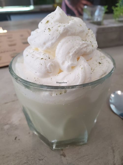 Matcha frappus at Mola in Buenos Aires