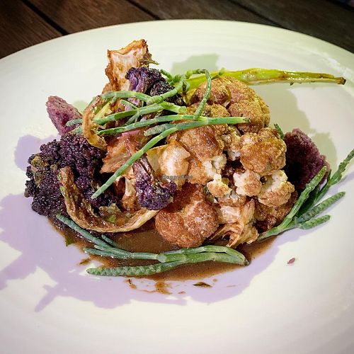 Roasted cauliflower  at The Plot in Oceanside